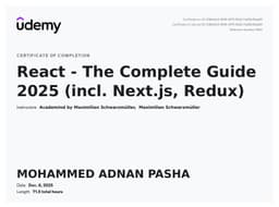 Udemy Certificate